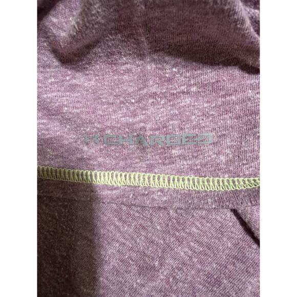 Under Armour Women's L Purple HeatGear Short Sleeve Graphic Tee - Picture 3 of 4